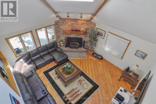 40 Ridge Avenue, Ramara (Brechin), ON - Indoor Photo Showing Other Room With Fireplace