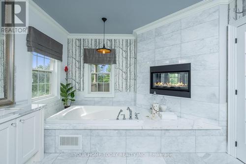 83 Barraclough Boulevard, Halton Hills, ON - Indoor Photo Showing Bathroom With Fireplace