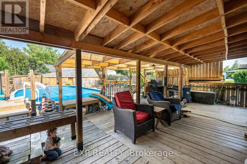 6268 Drummond Road, Niagara Falls, ON -  With Above Ground Pool With Deck Patio Veranda With Exterior