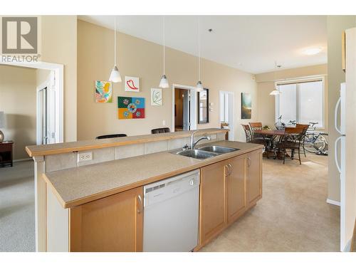 1327 St Paul Street Unit# 408, Kelowna, BC - Indoor Photo Showing Kitchen With Double Sink