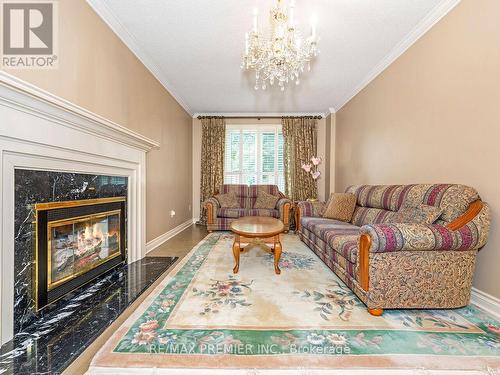 26 Dicarlo Drive, Vaughan, ON - Indoor Photo Showing Living Room With Fireplace