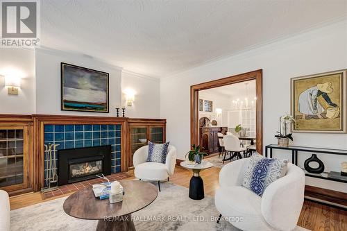 42 Chester Hill Road, Toronto (Playter Estates-Danforth), ON - Indoor Photo Showing Living Room With Fireplace