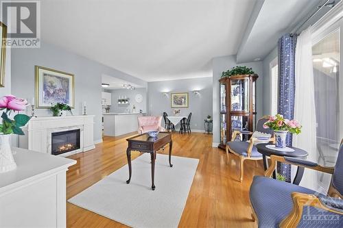 1105 Stittsville Main Street Unit#A, Ottawa, ON - Indoor Photo Showing Living Room With Fireplace