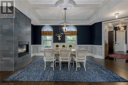 83 Barraclough Boulevard, Halton Hills, ON - Indoor Photo Showing Dining Room With Fireplace