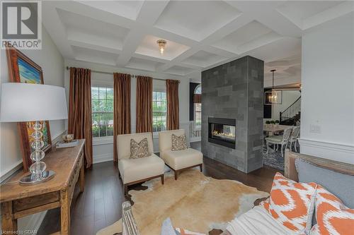 83 Barraclough Boulevard, Halton Hills, ON - Indoor Photo Showing Living Room With Fireplace