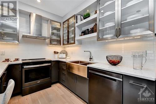 Kitchen. Images provided are to showcase builder finishes. - 3600 Brian Coburn Boulevard Unit#2201, Ottawa, ON - Indoor Photo Showing Kitchen With Double Sink With Upgraded Kitchen