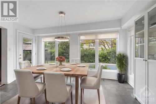 This photo has been virtually staged. - 839 Adencliffe Drive, Ottawa, ON - Indoor Photo Showing Dining Room