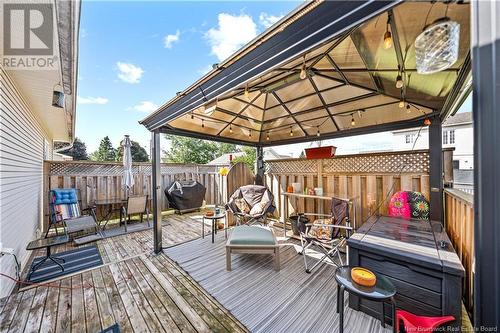 54 Castle Drive, Moncton, NB - Outdoor With Deck Patio Veranda With Exterior