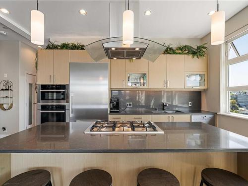 501-10 Chapel St, Nanaimo, BC - Indoor Photo Showing Kitchen With Upgraded Kitchen