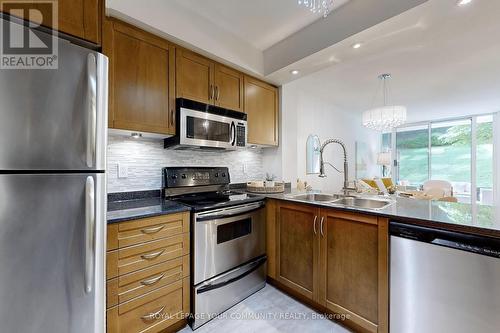 111 - 28 William Carson Crescent, Toronto (St. Andrew-Windfields), ON - Indoor Photo Showing Kitchen With Double Sink