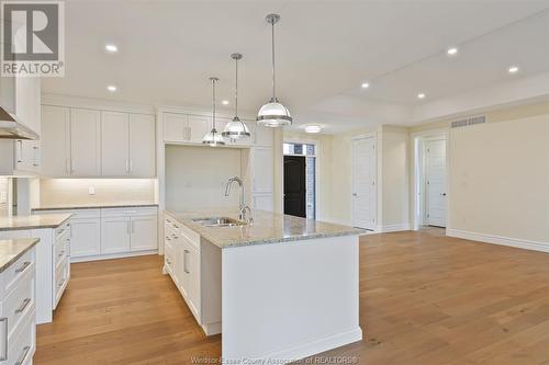 2504 Mayfair South, Lasalle, ON - Indoor Photo Showing Kitchen With Double Sink With Upgraded Kitchen