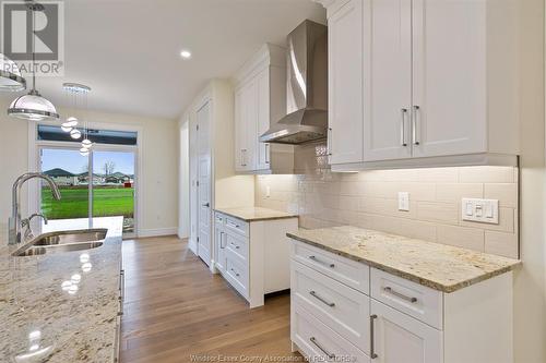 2504 Mayfair South, Lasalle, ON - Indoor Photo Showing Kitchen With Double Sink With Upgraded Kitchen