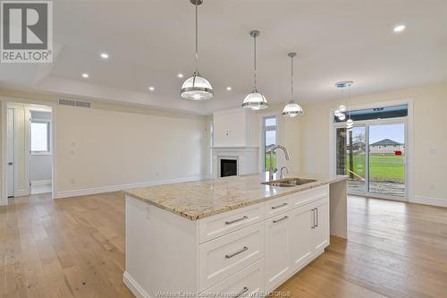 2504 Mayfair South, Lasalle, ON - Indoor Photo Showing Kitchen With Double Sink With Upgraded Kitchen