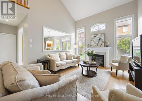 560 Summeridge Drive, Vaughan, ON - Indoor Photo Showing Living Room With Fireplace