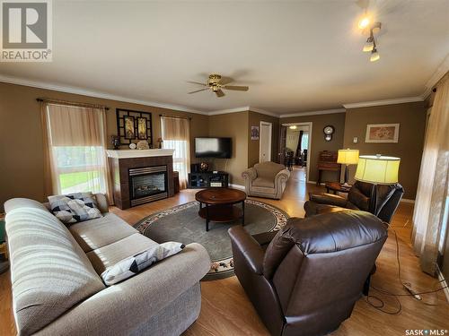 207 Garnet Street S, Wolseley, SK - Indoor Photo Showing Living Room With Fireplace