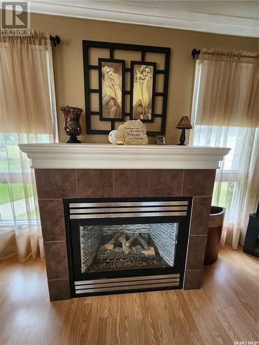 207 Garnet Street S, Wolseley, SK - Indoor Photo Showing Living Room With Fireplace