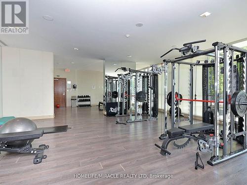 808 - 4065 Brickstone Mews E, Mississauga (City Centre), ON - Indoor Photo Showing Gym Room