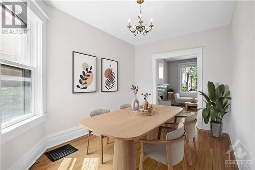 Virtual Staging - 108 Grove Avenue, Ottawa, ON - Indoor Photo Showing Dining Room