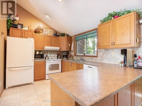 167 Sunset Beach Road, Kawartha Lakes (Kirkfield), ON - Indoor Photo Showing Kitchen With Double Sink