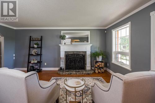 11140 Harold Drive, Prince George, BC - Indoor Photo Showing Living Room With Fireplace