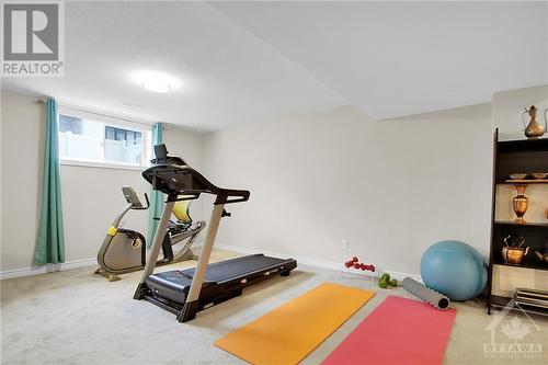 Area set up for exercise - 915 Guinness Crescent, Ottawa, ON - Indoor Photo Showing Gym Room