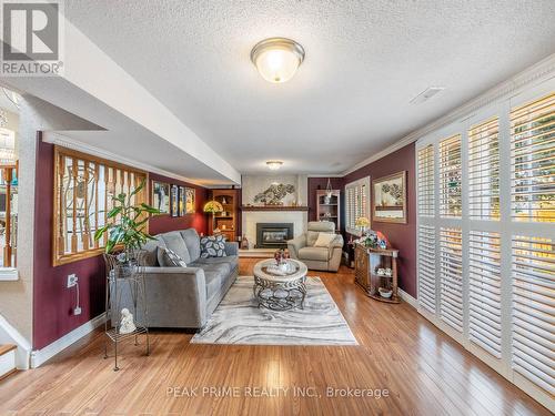 15 Blackthorn Lane, Brampton (Brampton North), ON - Indoor Photo Showing Living Room With Fireplace