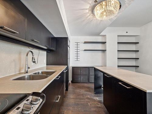 Kitchen - 2005-350 Boul. De Maisonneuve O., Montréal (Ville-Marie), QC - Indoor Photo Showing Kitchen With Double Sink