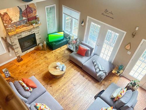 Overall view - 1355 Rue Trudel, Mont-Tremblant, QC - Indoor Photo Showing Living Room With Fireplace