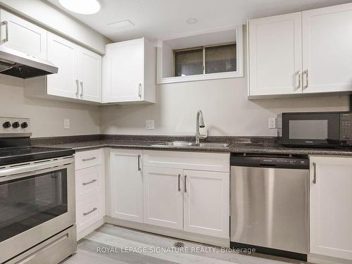 Lower-1506 Queens Blvd, Kitchener, ON - Indoor Photo Showing Kitchen With Stainless Steel Kitchen