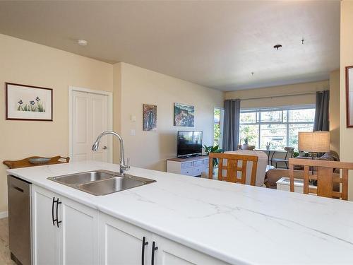 204-1959 Polo Park Crt, Central Saanich, BC - Indoor Photo Showing Kitchen With Double Sink