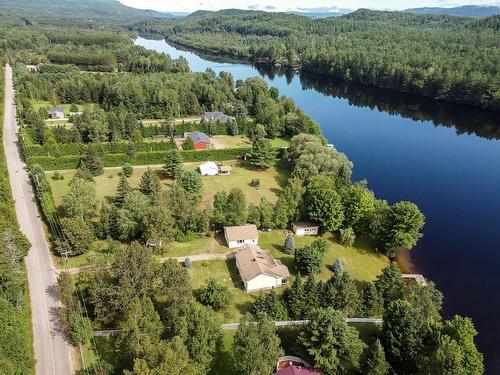 Photo aÃ©rienne - 1172 Ch. De Val-Ombreuse, Notre-Dame-Du-Laus, QC - Outdoor With Body Of Water With View