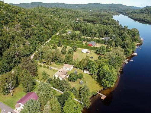 Photo aÃ©rienne - 1172 Ch. De Val-Ombreuse, Notre-Dame-Du-Laus, QC - Outdoor With Body Of Water With View