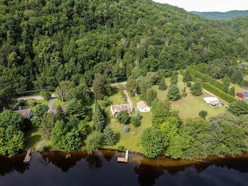 Photo aÃ©rienne - 1172 Ch. De Val-Ombreuse, Notre-Dame-Du-Laus, QC - Outdoor With Body Of Water With View