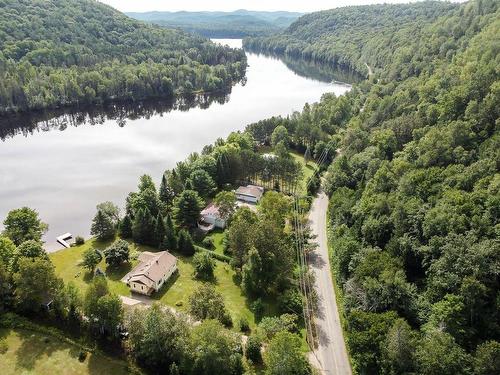 Photo aÃ©rienne - 1172 Ch. De Val-Ombreuse, Notre-Dame-Du-Laus, QC - Outdoor With Body Of Water With View