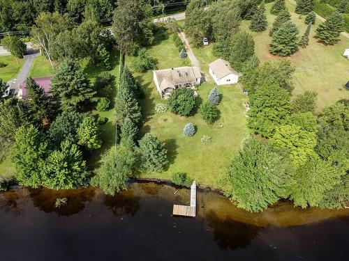 Photo aÃ©rienne - 1172 Ch. De Val-Ombreuse, Notre-Dame-Du-Laus, QC - Outdoor With Body Of Water With View