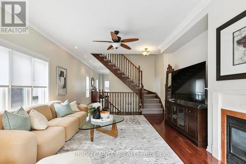 232 Boston Avenue, Toronto (South Riverdale), ON - Indoor Photo Showing Living Room With Fireplace