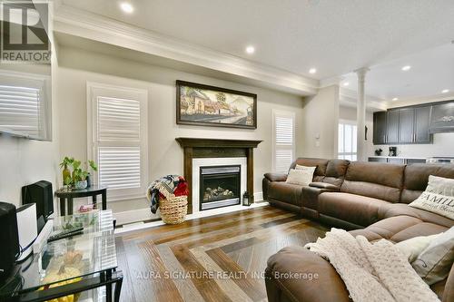 1385 Sheldon Street, Innisfil (Alcona), ON - Indoor Photo Showing Living Room With Fireplace