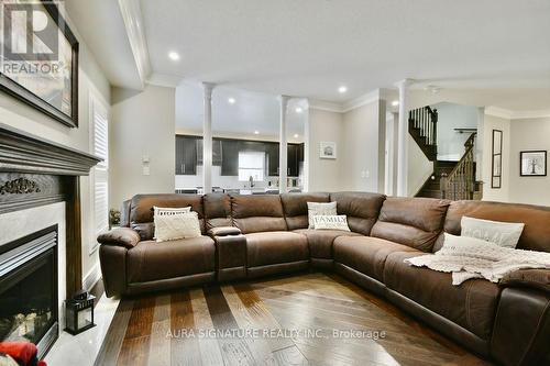 1385 Sheldon Street, Innisfil (Alcona), ON - Indoor Photo Showing Living Room With Fireplace