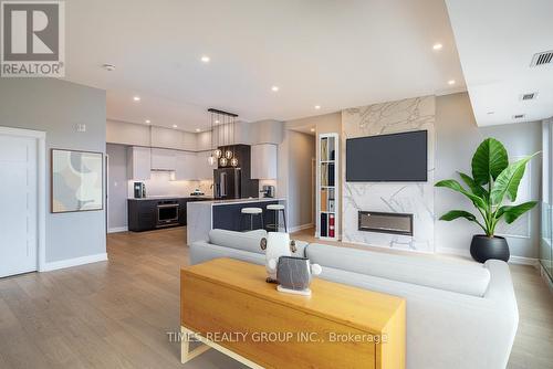 903 - 195 Hunter Street E, Peterborough (Ashburnham), ON - Indoor Photo Showing Living Room With Fireplace