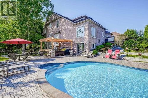 17 Duncton Wood Crescent, Aurora (Hills Of St Andrew), ON - Outdoor With In Ground Pool With Deck Patio Veranda With Backyard