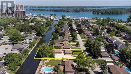 493 Bertha Avenue, Windsor, ON - Outdoor With Body Of Water With View