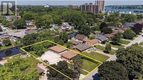 493 Bertha Avenue, Windsor, ON - Outdoor With Body Of Water With View