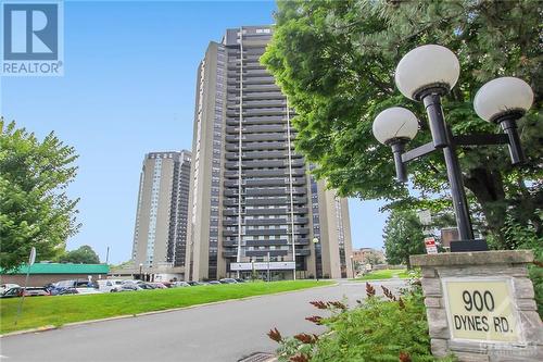 Welocme to 900 Dynes. All inclusive 2 bed 1 bath w/ underground parking :) - 900 Dynes Road Unit#2206, Ottawa, ON - Outdoor With Facade