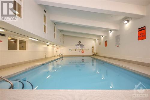 Indoor pool, sauna, and meeting room. - 900 Dynes Road Unit#2206, Ottawa, ON - Indoor Photo Showing Other Room With In Ground Pool