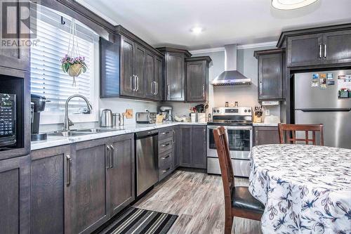 13 Barne'S Road, Bay Roberts, NL - Indoor Photo Showing Kitchen With Double Sink