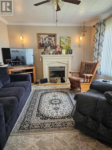 27 Baird Street, Channel-Port Aux Basques, NL - Indoor Photo Showing Living Room With Fireplace