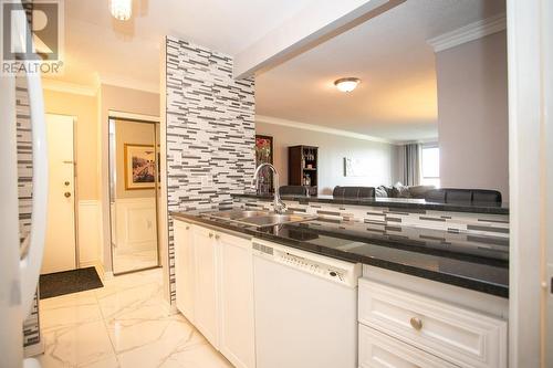 89 Pine St # 210, Sault Ste. Marie, ON - Indoor Photo Showing Kitchen With Double Sink