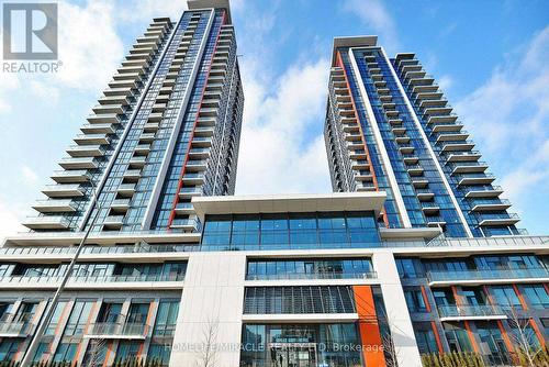 602 - 55 Eglinton Avenue W, Mississauga (Hurontario), ON - Outdoor With Balcony With Facade