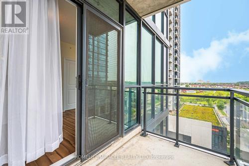 602 - 55 Eglinton Avenue W, Mississauga (Hurontario), ON - Outdoor With Balcony With Exterior