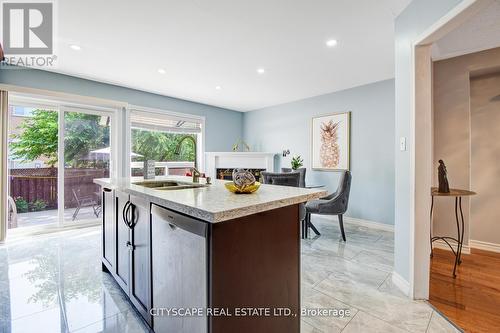 6349 Amber Glen Drive, Mississauga (Lisgar), ON - Indoor Photo Showing Kitchen With Double Sink